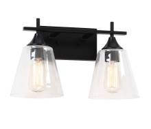 Matteo Lighting S09802BK - Hollis Black Wall Sconce