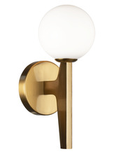 Matteo Lighting W34901AGOP - Scriben Aged Gold Brass Wall Sconce
