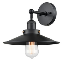 Matteo Lighting W46111BKBK - Bulstrode's Workshop Black Wall Sconce