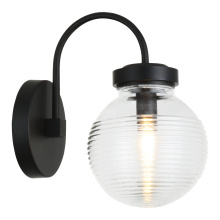 Matteo Lighting W84001MBCL - Ridge Matte Black Wall Sconce