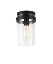 Matteo Lighting X78401BK - Zale Black Ceiling Mount