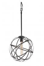 Matteo Lighting C57801BK - Atom Black Pendant