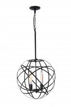 Matteo Lighting C57802BK - Atom Black Pendant