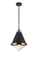 Matteo Lighting C70803MBBU - Lloyd Matte Black Pendant