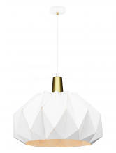 Matteo Lighting C70911WH - The Origami White Pendant