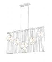 Z-Lite 801-5L-WH - 5 Light Linear Chandelier