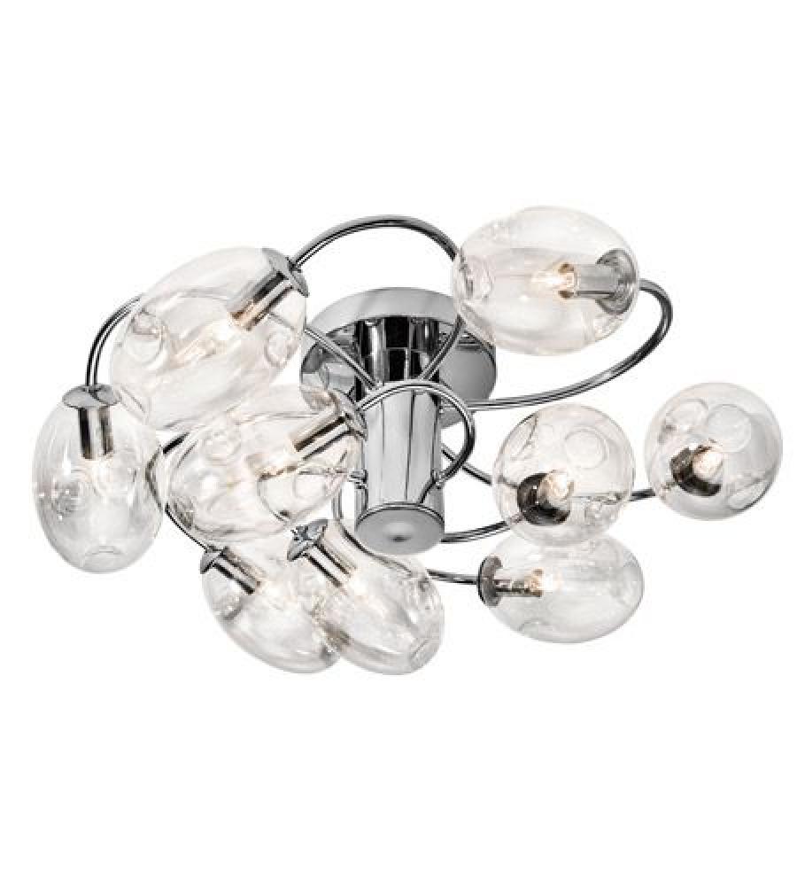 Elan Menicus 9 Light Semi-Flush in Chrome 