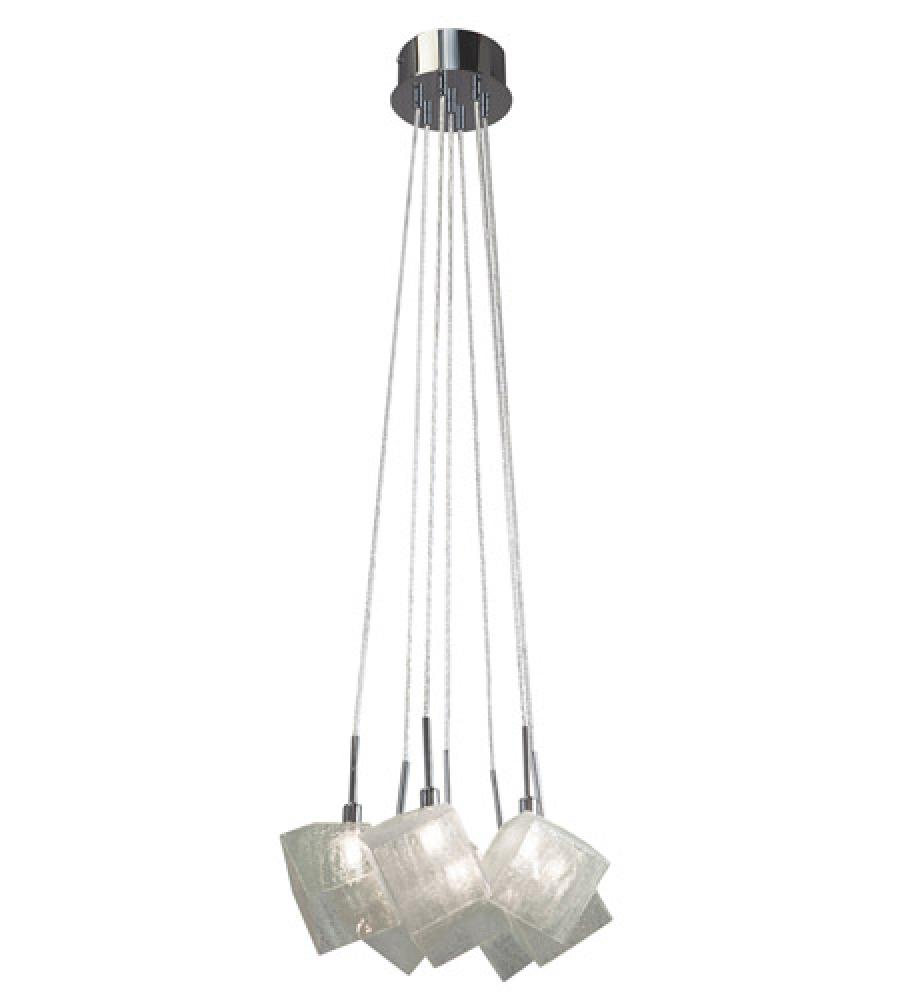 Icekubez 7 Light Chrome Pendant Ceiling Light