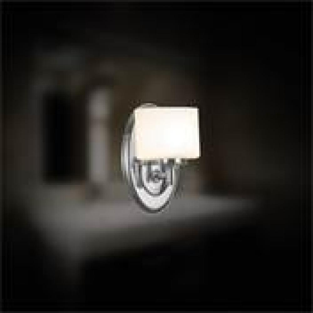 Uxbridge 1 Light Wall Sconce Chrome Opal by Eurofase