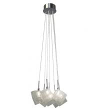 Marchand Electric Items 83288 - Icekubez 7 Light Chrome Pendant Ceiling Light