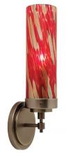 Marchand Electric Items HW170RDSC2G60 - Red Glass cylinder Sconce