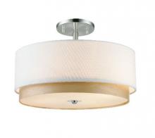 Marchand Electric Items MX3105-22-40 - White Linen/Birch Wood/Glass Lens