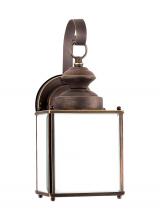 Generation Lighting 84157DEN3-71 - Jamestowne transitional 1-light LED medium outdoor exterior Dark Sky compliant wall lantern sconce i