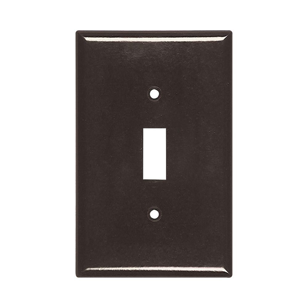 Wallplate 1G Toggle Thermoset Mid BR