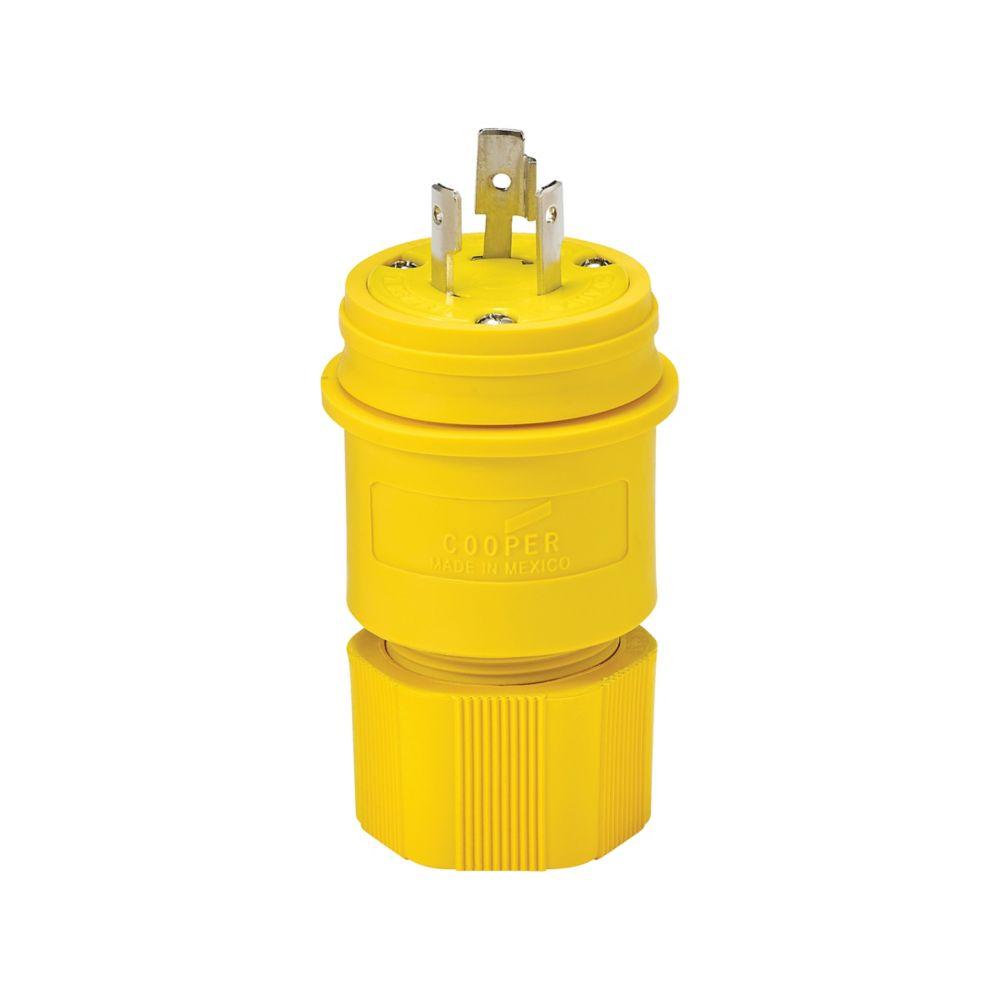 Plug WT 20A 125/250V 3P3W H/L BK