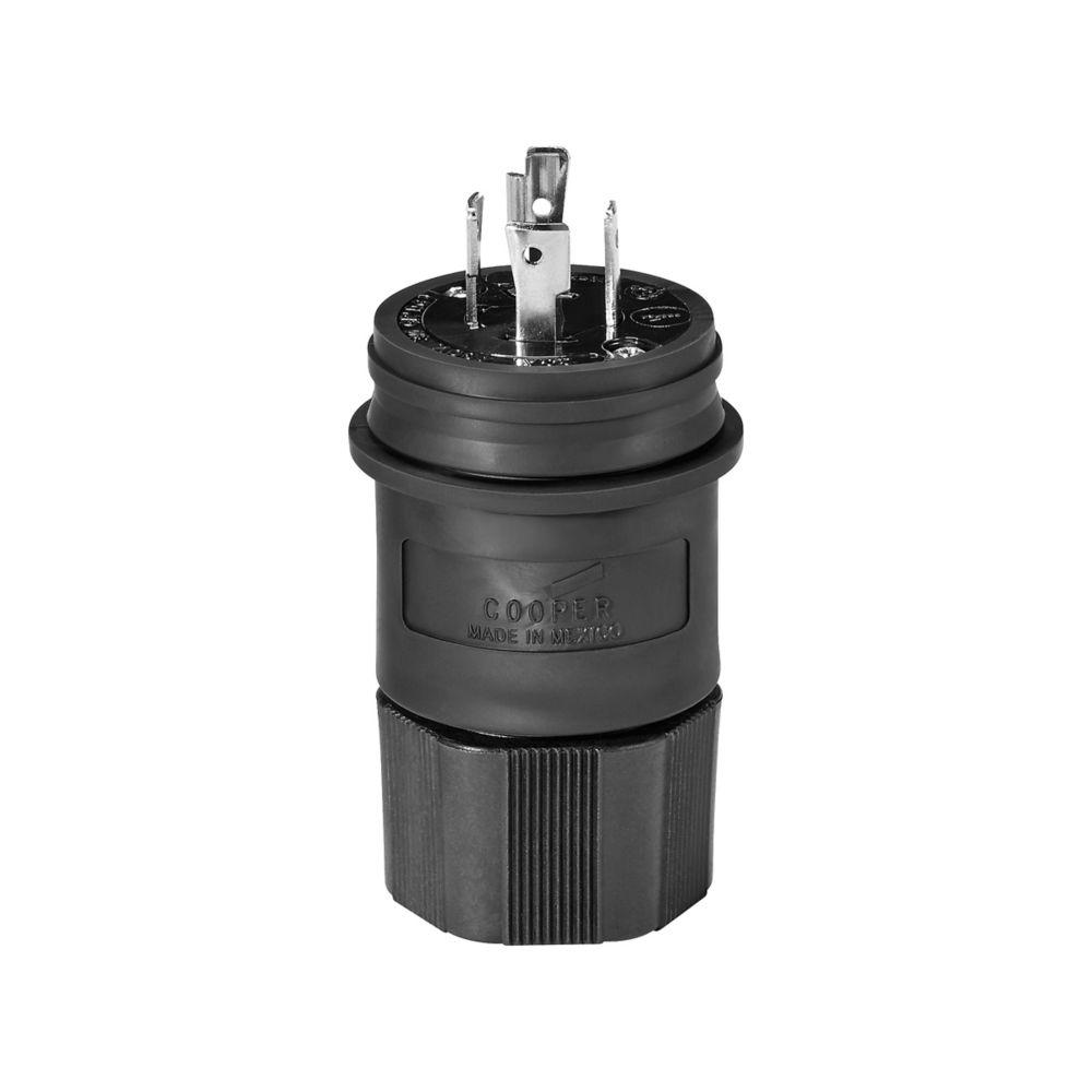 Plug WT 20A 480V 3PH 3P4W H/L BK