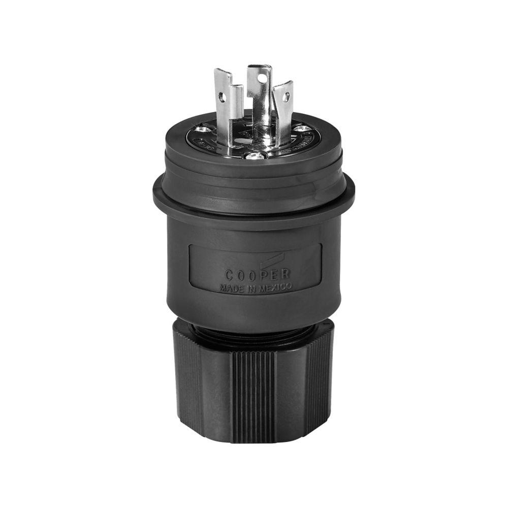 Plug WT 30A 250V 2P3W H/L BK