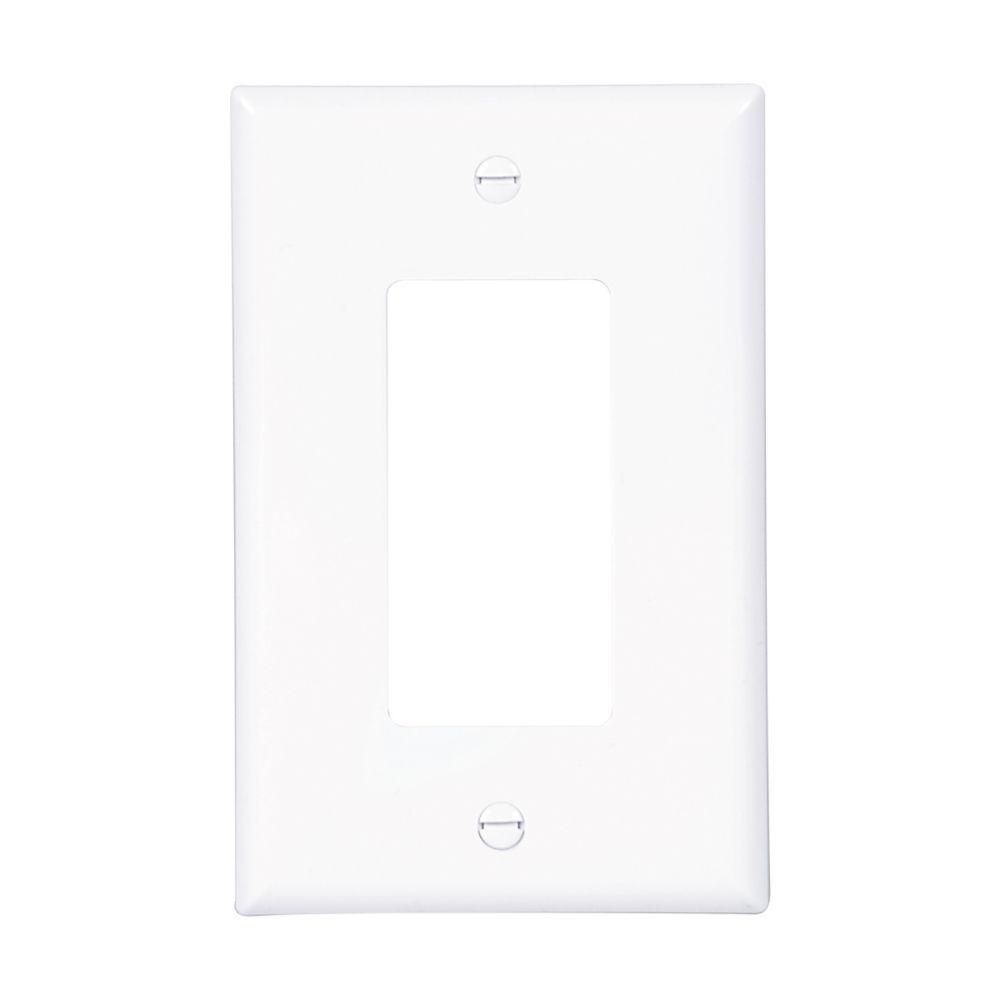 Wallplate 1G Decorator Poly Mid WH