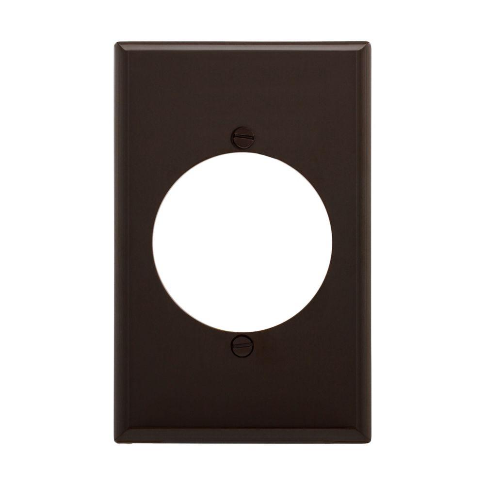 Wlplt 1G Sgl Rec W/2.15&#34;Hole Poly Mid BR