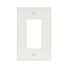 Eaton Wiring Devices 2051W - Wallplate 1G Decorator Thermoset Mid WH