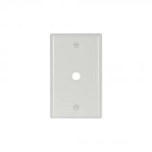 Eaton Wiring Devices 2128W-BOX - Wallplate 1G W/.375" Hole Thrmst Std WH