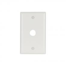 Eaton Wiring Devices 2159W-BOX - Wallplate 1G W/.625" Hole Thrmst Std WH