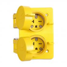 Eaton Wiring Devices 60W48DPLXBK - Recp Duplex WT 20A 250V 2P3W Str BK