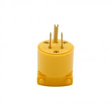 Eaton Wiring Devices BP4867 - Plug 15A 125V 2P3W Vinyl Str YL