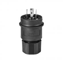 Eaton Wiring Devices L1530PWBK - Plug WT 30A 250V 3PH 3P4W H/LBK