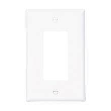 Eaton Wiring Devices PJ26W - Wallplate 1G Decorator Poly Mid WH