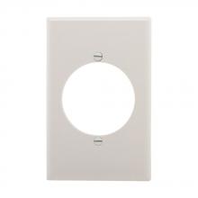 Eaton Wiring Devices PJ724W - Wlplt 1G Sgl Rec W/2.15"Hole Poly Mid WH