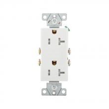 Eaton Wiring Devices TR1307W-BOX - Recp TR Deco Duplex 20A 125V 2P3W W