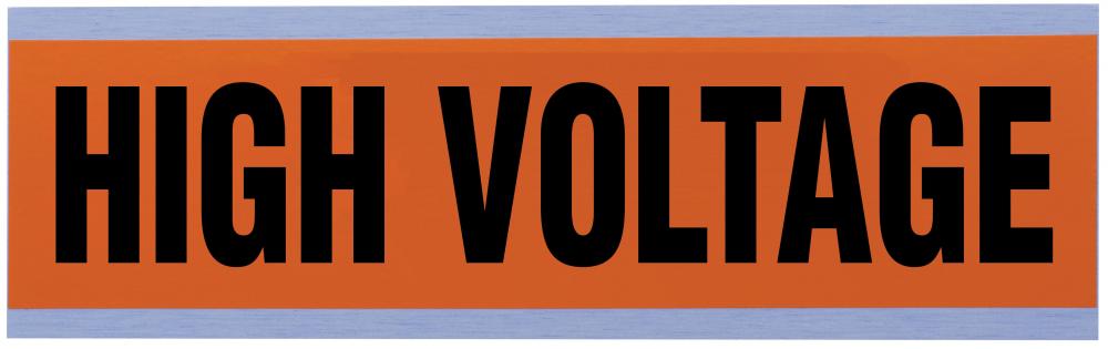 Voltage & Conduit Marker, &#34;High Voltage&#34;
