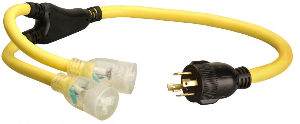 CORD SET, 3&#39; STOW YELLOW &#34;Y&#34; BLACK