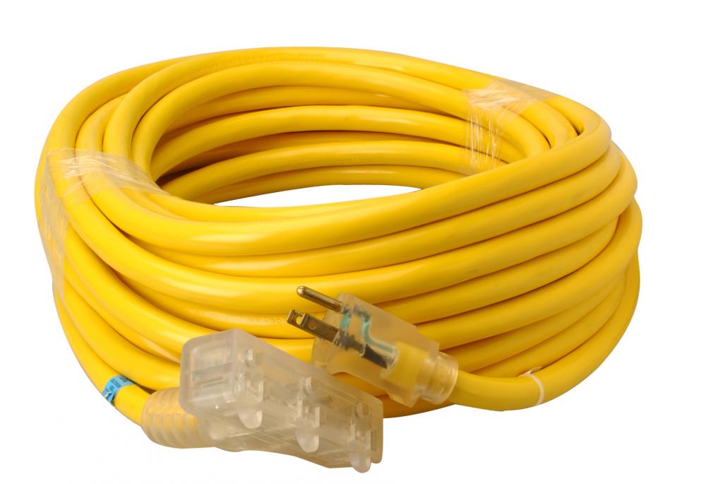 CORD, TRI-SOURCE 10/3 50&#39; SJTW YELLOW