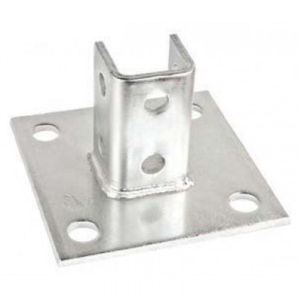 4Hol Sgl Chnnl Post Bs 1-5/8&#34; Strut 5pk