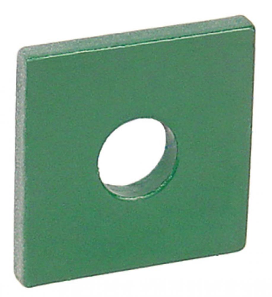 Sq Strut Wshr 3/8&#34; bolt Grn 1-5/8&#34; 100pk