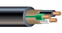 Southwire 55808843 - 8 STR CU 3/C  BLACK/WHITE/GREEN SOOW BLACK 90C 6