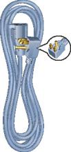 Southwire 56958857 - EXT CORD 14/3 AIR COND ANGLE PLUG GRAY