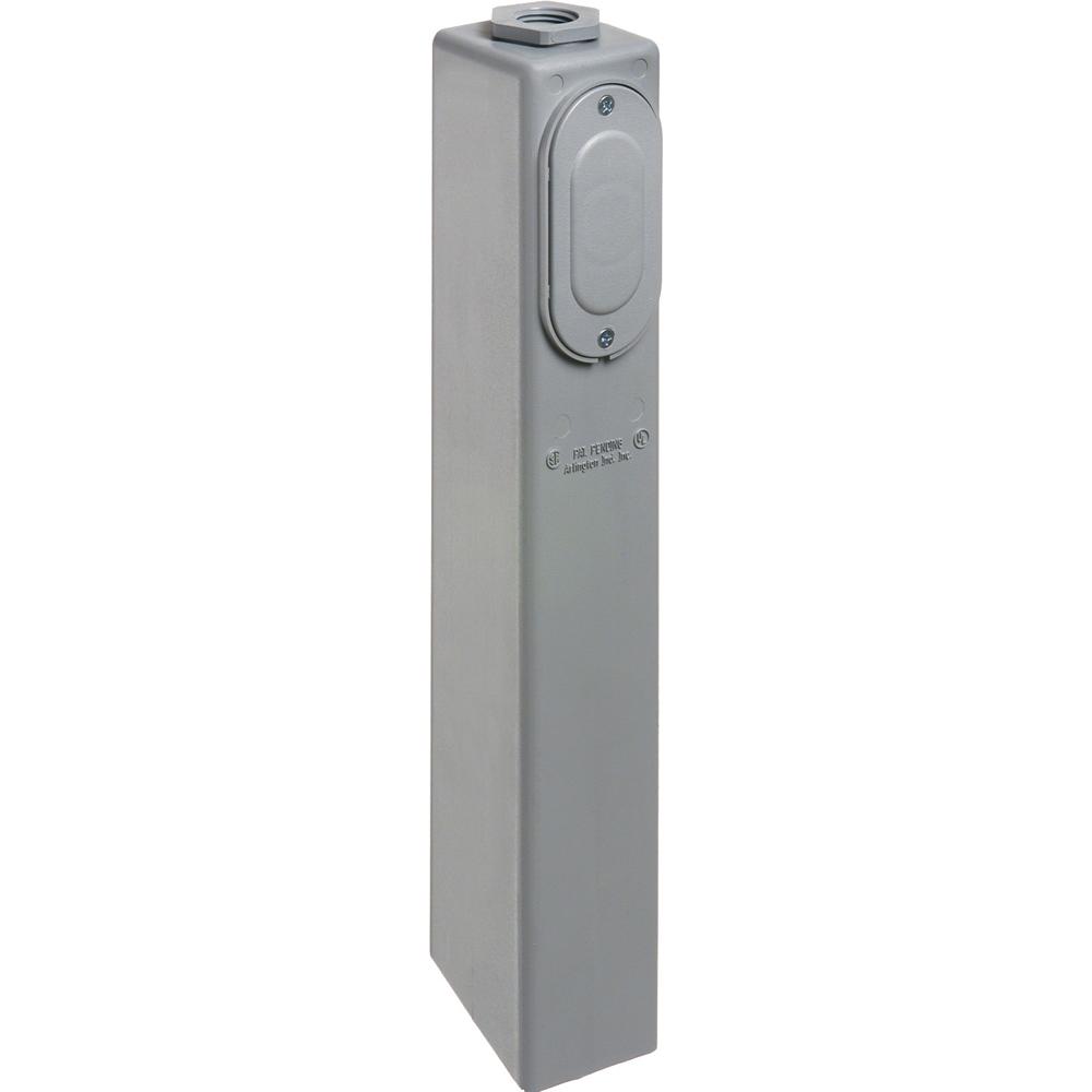 15&#34; GARDEN POST GRAY