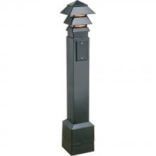 Arlington GPBK35B - 35" GARDNPOST BOLLARD BLACK