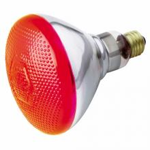 Satco S4424 - 100W BR-38 RED 120V