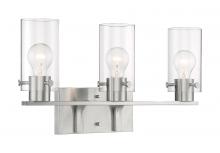 Satco 60/7173 - SOMMERSET 3 LIGHT VANITY BN