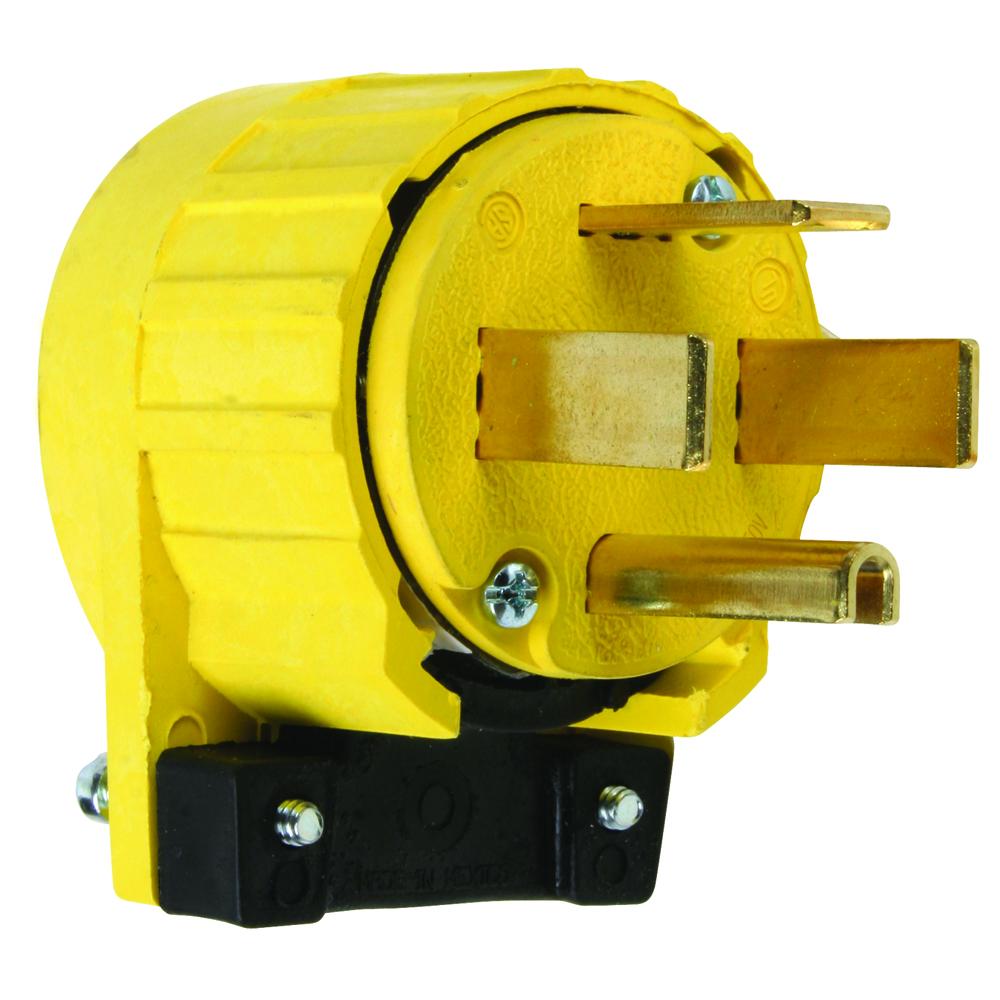 3P/4W 60A 125/250V Angle Plug