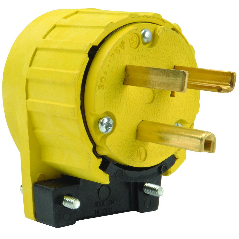 2P/3W 30A 125V Angle Plug