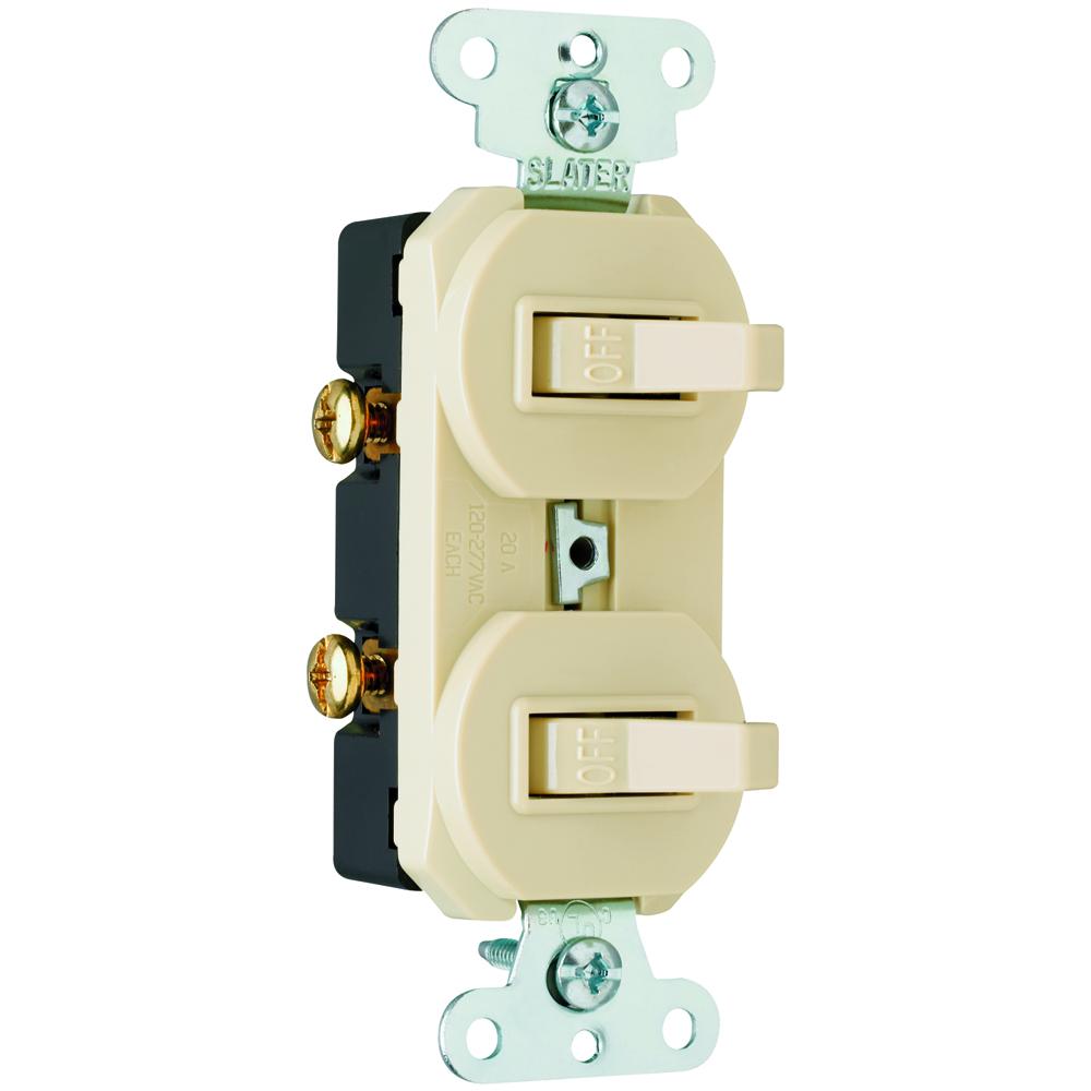 COMBO 2 SWITCHES 1P 20A 120/277V I