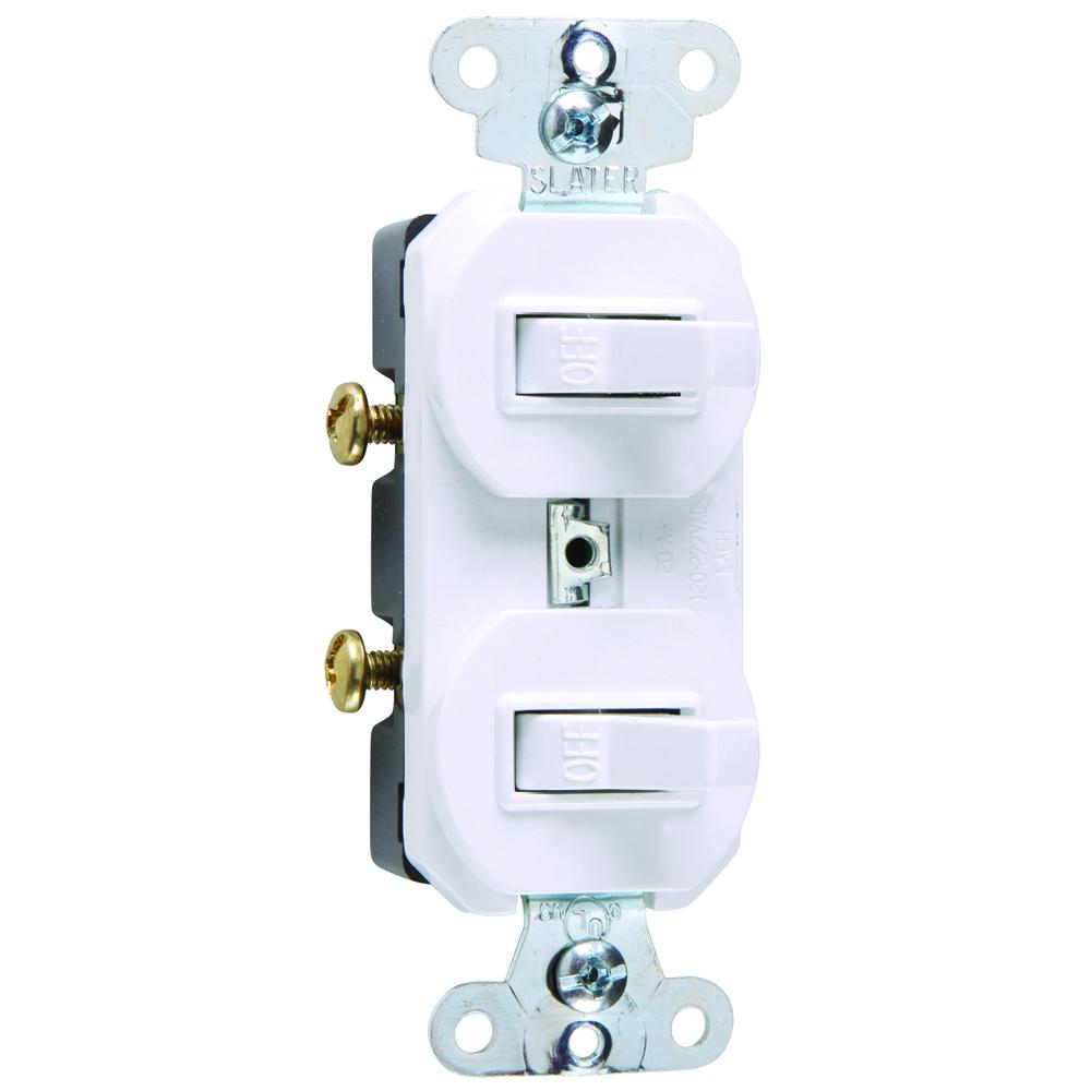 COMBO 2 SWITCHES 1P 20A 120/277V W