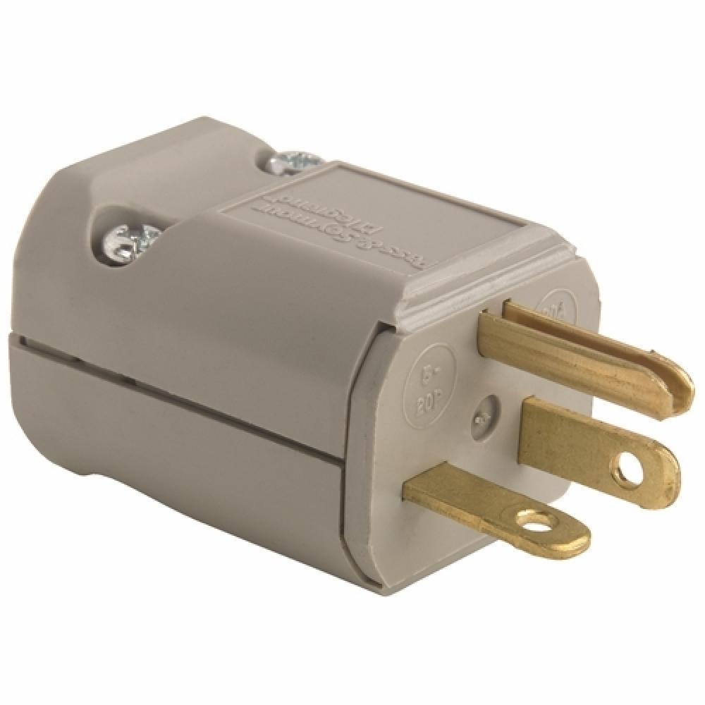 STR BLD PLUG 3W 20A 125V GRY