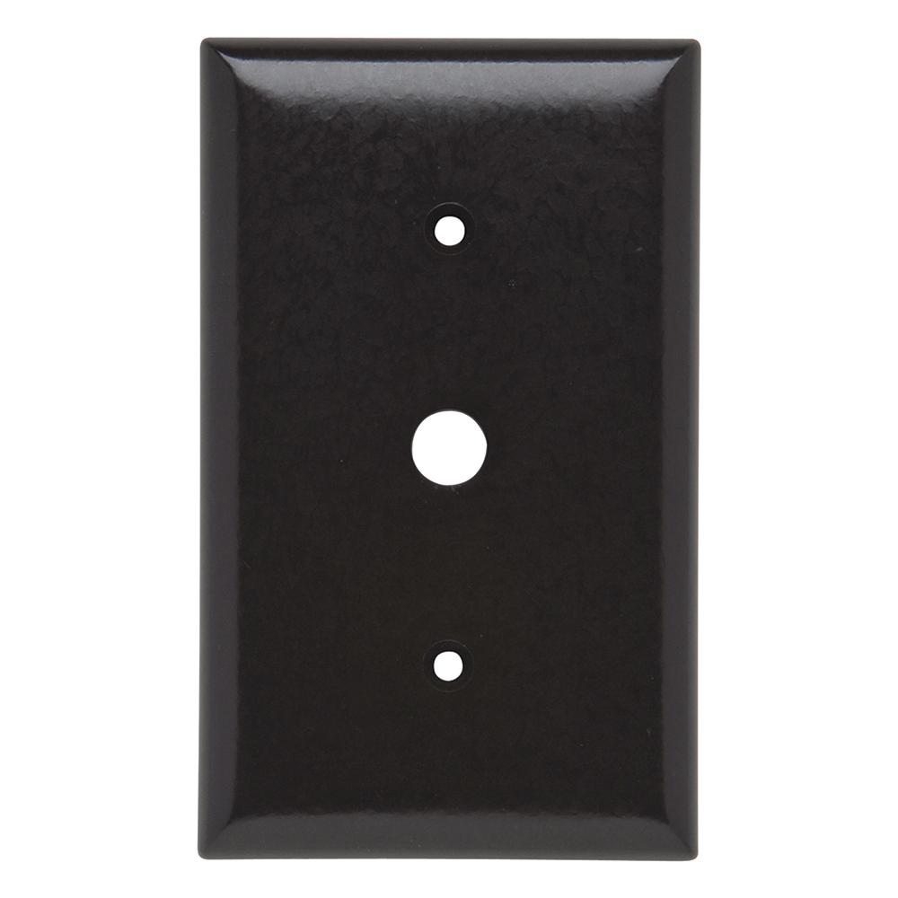 SMOOTH WALL PLT 1G TELEPHONE BROWN