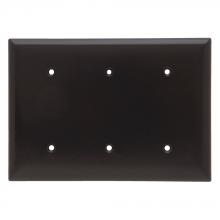 Legrand-Pass & Seymour SP34 - SMOOTH WALL PLATE 3G BLNK STRAP MT